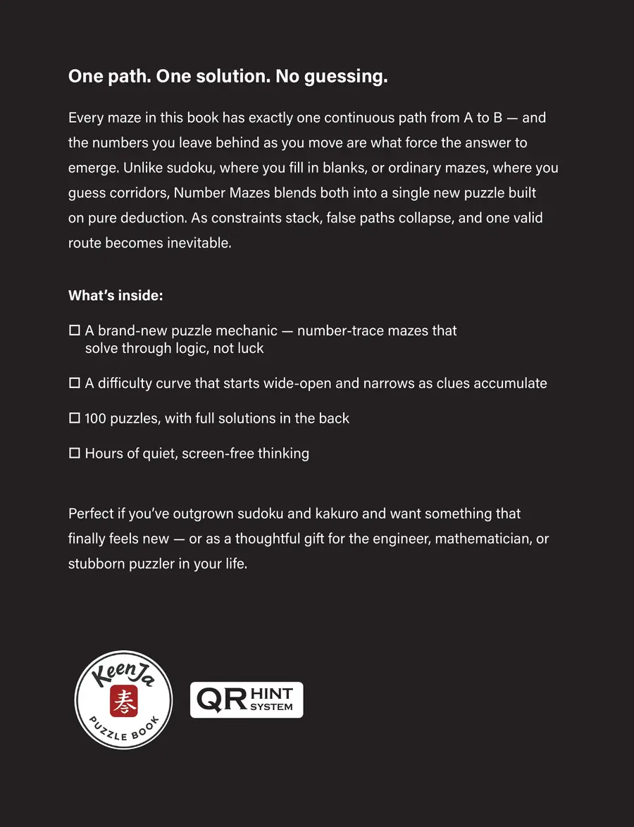 Quantum Puzzle Maze: Number Mazes back cover