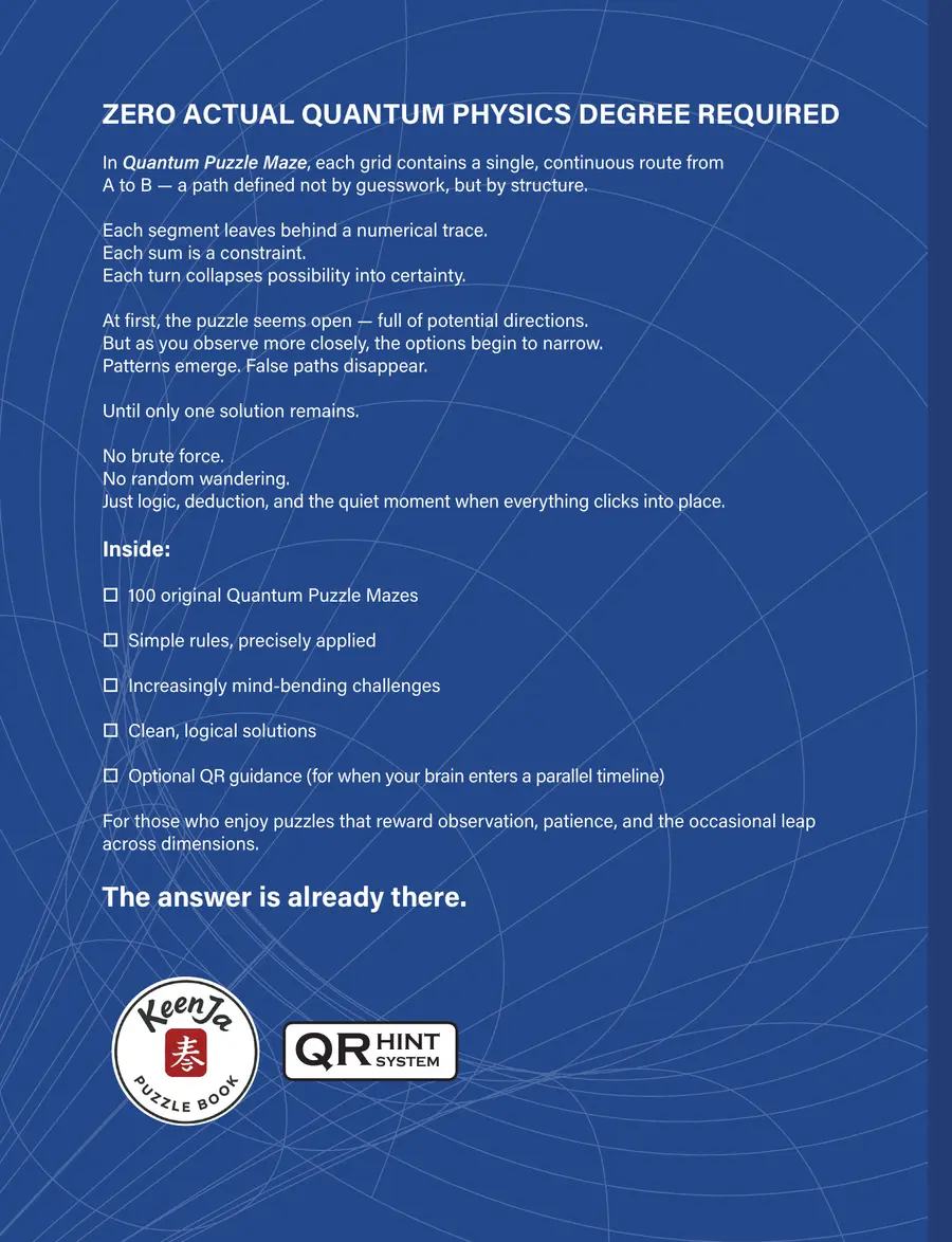 Quantum Puzzle Maze back cover