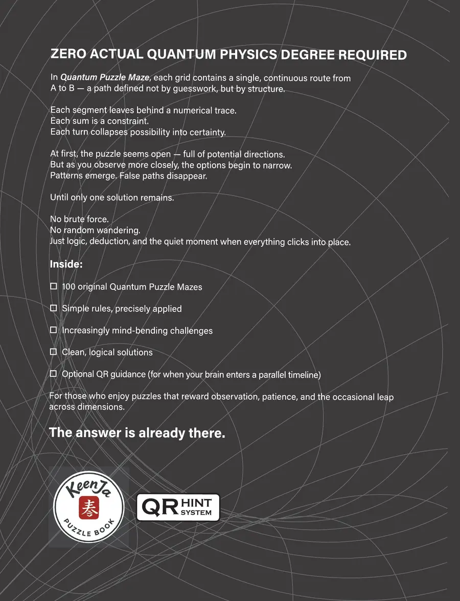 Quantum Puzzle Maze back cover
