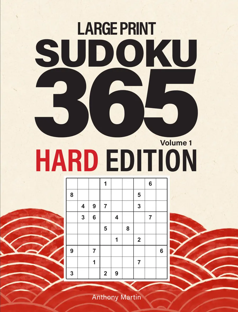 Large Print Sudoku 365, Hard Edition · Volume 1 cover