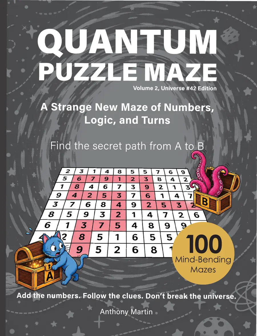 Quantum Puzzle Maze, Numbers, Logic & Turns · Volume 2 cover