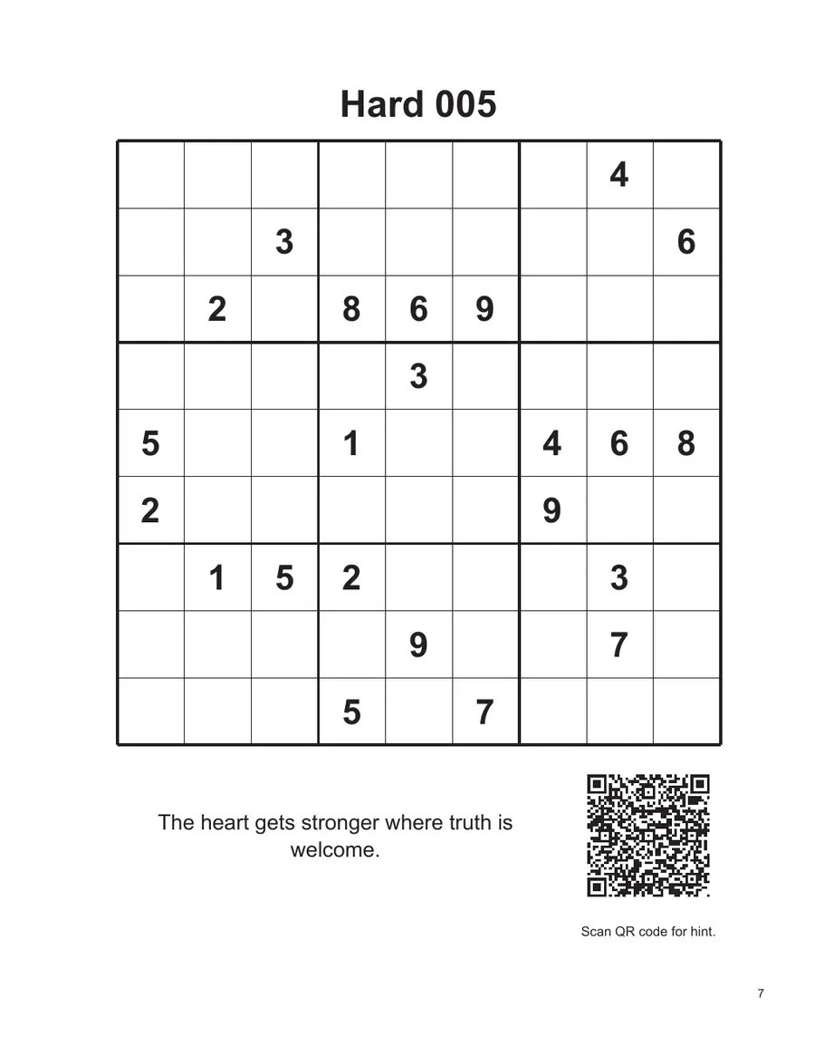 Hard 005 sample puzzle page