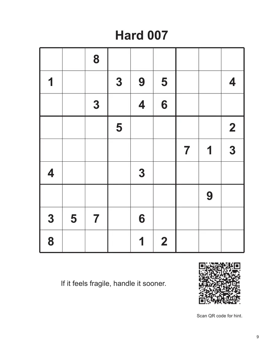 Hard 007 sample puzzle page