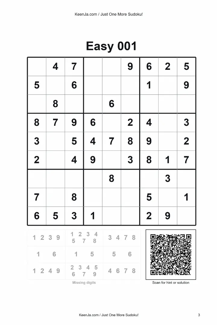 Sample page from Just One More Sudoku!