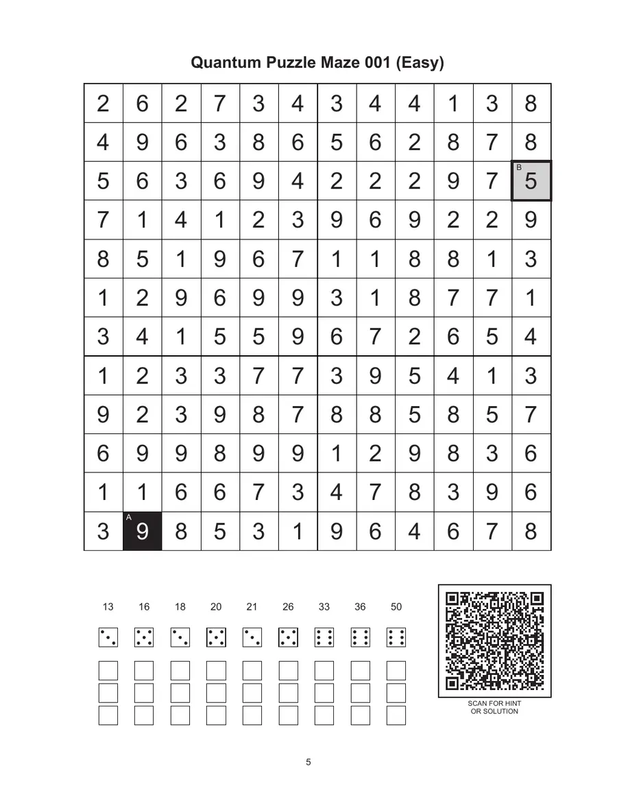 Sample page from Quantum Puzzle Maze